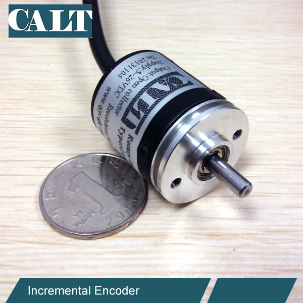 Micro 30mm miniature rotary encoder 4mm shaft 100 impulse NPN A B ...