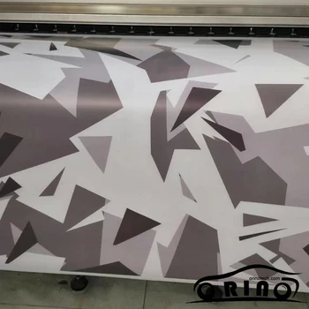 

Graphic ORINO Car Wraps Grey White Vinyl Film With Air Bubble Free Pixel Vehicle Truck Car Wrap Sticker DIY Styling Decal