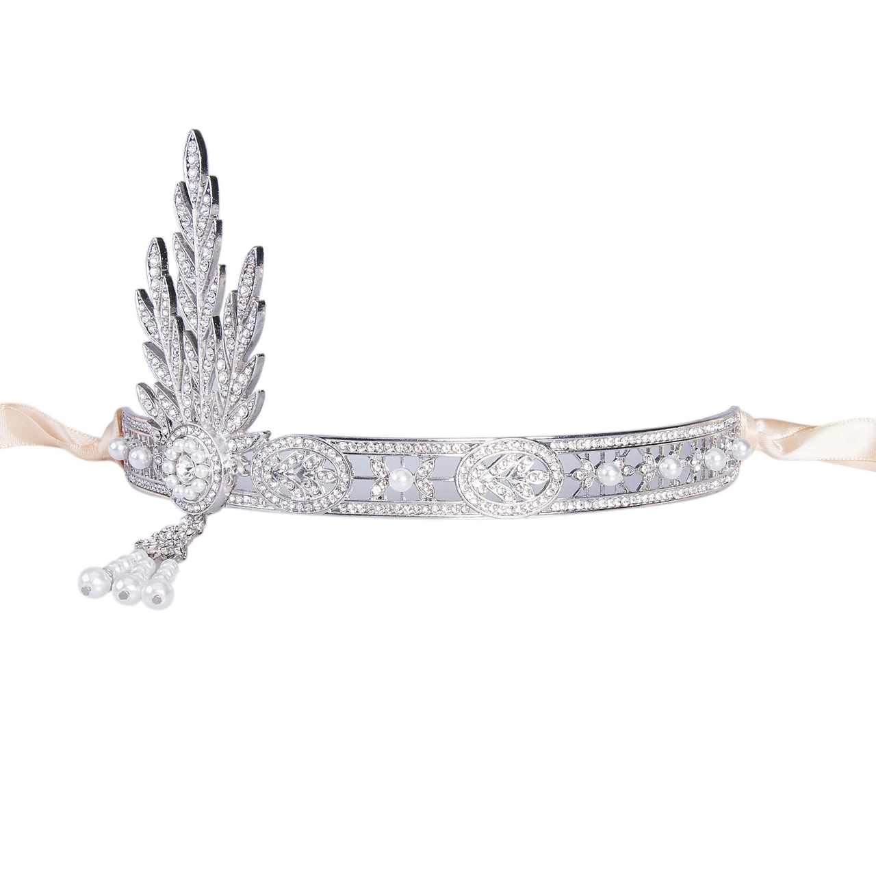 Быть Свадебные Кристальный цветок/украшение на свадьбу тиара Корона Перл ободок для волос со стразами повязка на голову - Цвет: 6