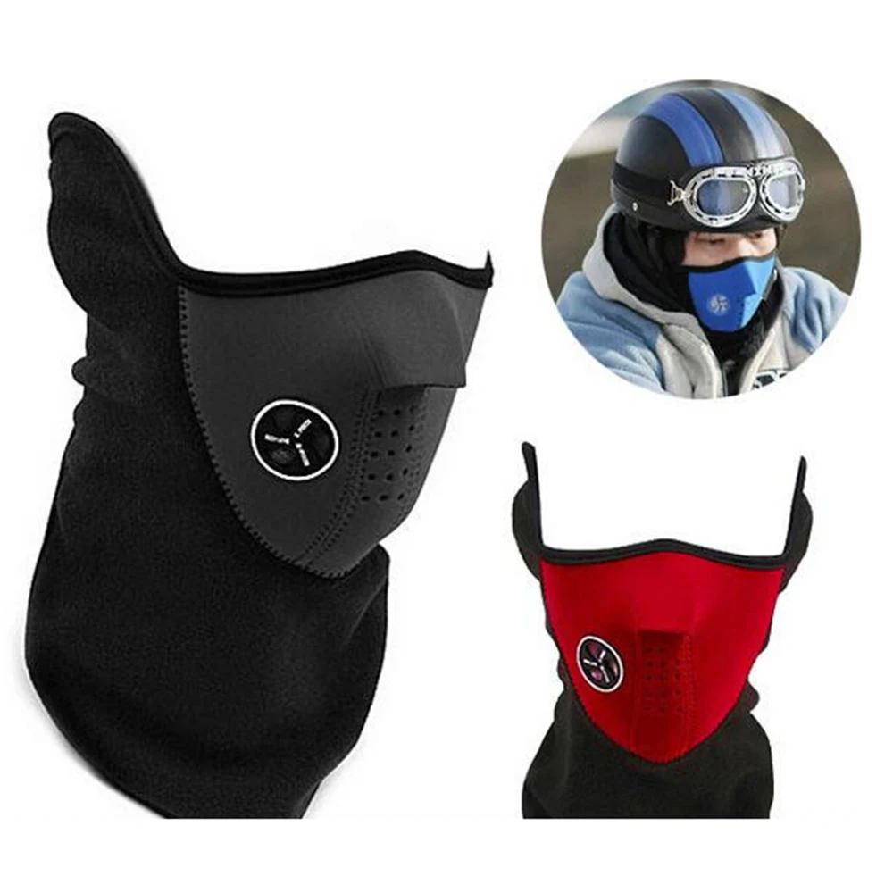 

Motorcycle Half Face Mask Cover Cycling Riding Snowboard Ski Outdoor Sports Windproof Warm Winter Neck Face Mask