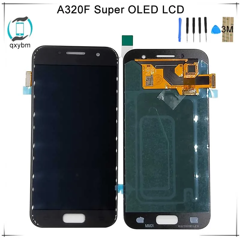

Super OLED 4.7" For Samsung For Galaxy A3 2017 A320 SM-A320F A320F LCD Display Touch Screen Panel Phone Digitizer Assembly