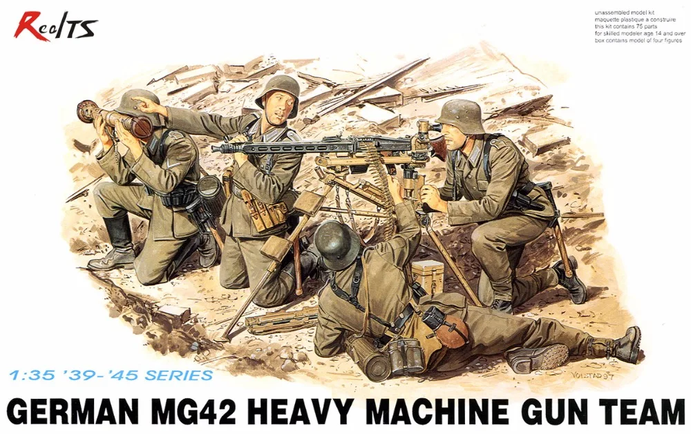 

RealTS Dragon 6064 1/35 German MG42 Heavy Machine Gun Team