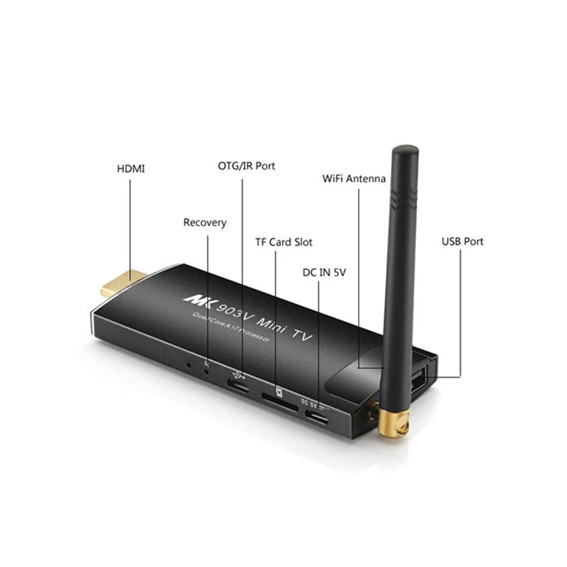 MK903V RK3288 четырехъядерный Android 5 1 мини ПК ТВ приставка ключ Флешка 2G 8G ресивер для