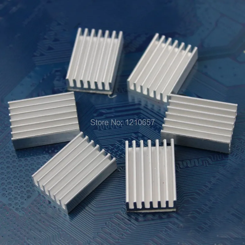 20 pieces LOT 20 x 11 x 5 mm Aluminium Heatsink Untuk Chip Elektronik 20 pieces LOT 20 x 11 x 5 mm Aluminium Heatsink Untuk Chip Elektronik