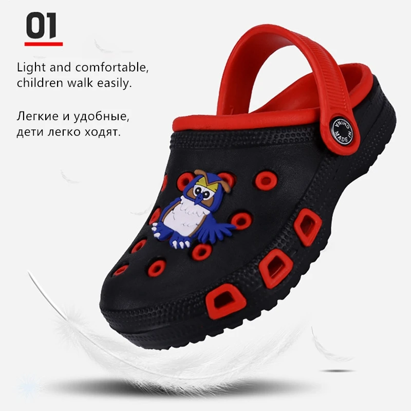 Fashion Children Slippers Summer Girls Shoes Cute Cartoon Comfortable Kids Slippers Anti-Slip Girls Slippers Beach Shoes Kids