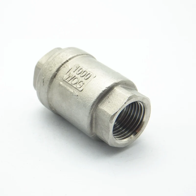 1/2" BSP Female Thread 304 Stainless Steel Straight Check Valve One Way