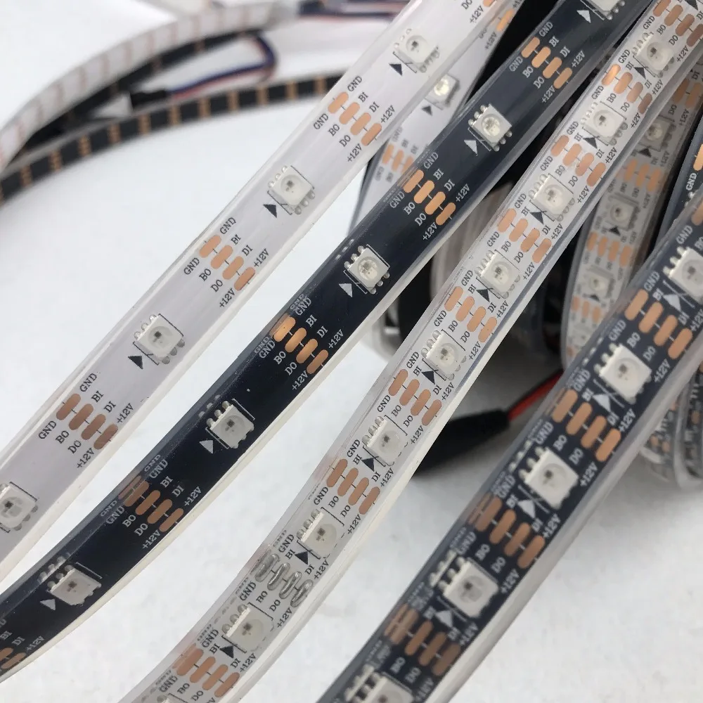 WS2815 DC12V Адресуемая полноцветная RGB светодиодная лента 5 м/катушка 30 светодиодный