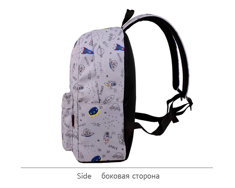 Space printing backpack for girs boys (13)