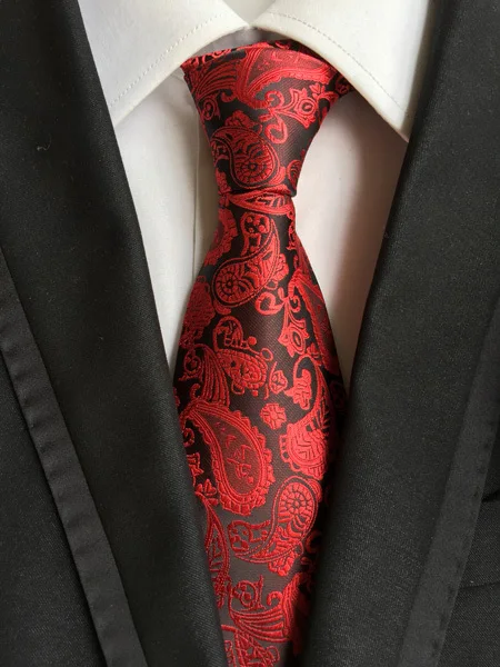 8 см Роскошный Галстук Пейсли высшего класса Тканые галстук, чтобы Подходящее платье рубашка