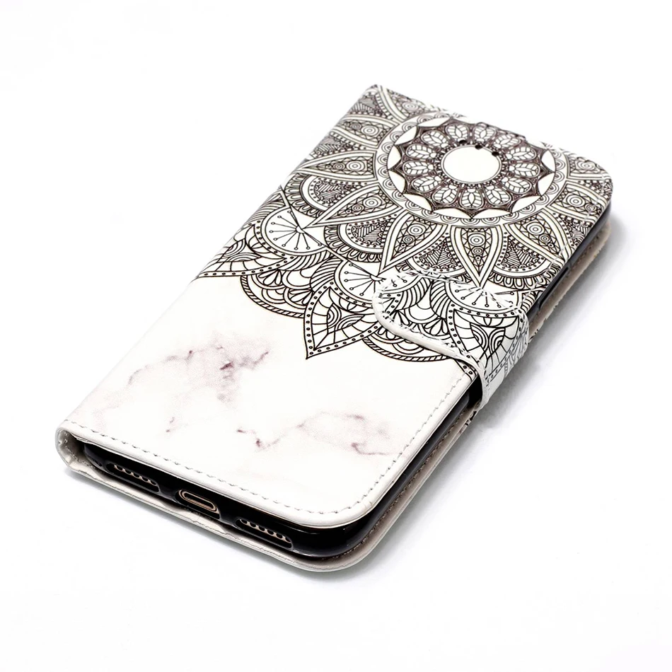 Flip Leather Wallet Cover For Samsung Galaxy S8 S9 Plus Case For iPhone XS Max 5S SE 6S 7 8 Plus X Funda For iPod Touch 5 6 B06