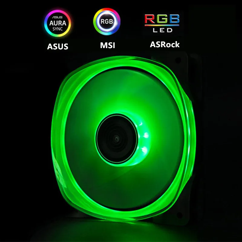 JONSBO RGB вентилятор 120 мм PC чехол Вентилятор Cooler двойными бортами Glow хрустальный светильник 3PIN+ большой 4D Питание материнская плата 12V 4PIN AURA SYNC