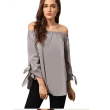 apparel elegant bow blue off shoulder female shirt for pregnant women maternity blouse tops clothes pregnancy clothing B0194