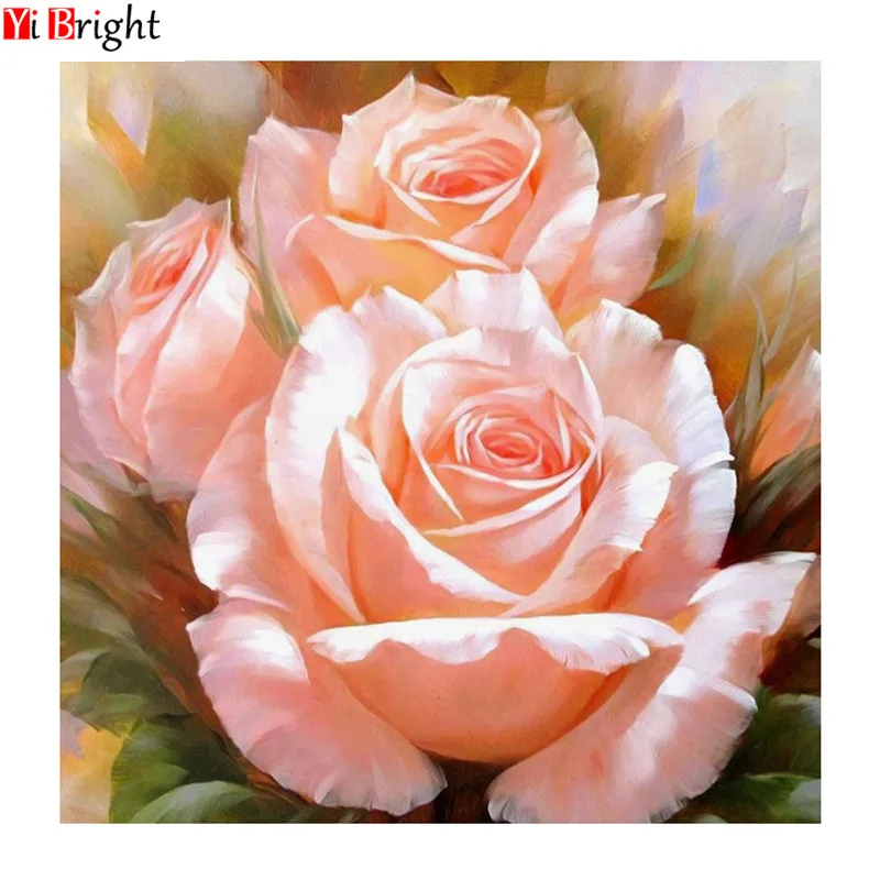 

DIY Diamond Embroidery Flowers Rose Home Decor Full Square Diamond Mosaic Crafts Sets 5D Rhinestones Painting Cross Stitch XY1