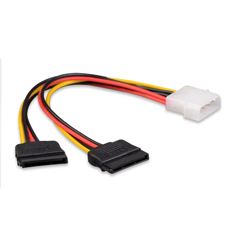 

1x 4Pin IDE to 2 Serial ATA Hard Drive SATA Power Adapter Cable D-