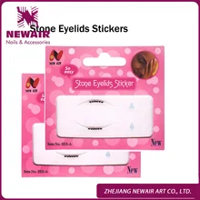 Дышащая невидимая Женская лента для век наклейка красивые каменные глаза Светоотражающая наклейка s 6 дизайн модные наклейки для подводки век