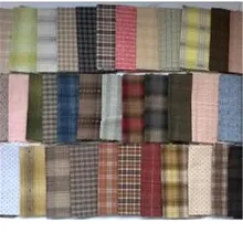 Diy japão pequeno grupo de pano fio-tecido tingido, para costura artesanal retalhos estofando, grade listra ponto aleatório 20 estilo/lote 24*25