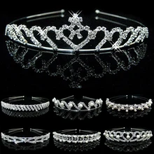 Pérola cristal faixa de cabelo bandana headwear para meninas encantadoras princesa nupcial coroa flor crianças acessórios de cabelo atacado