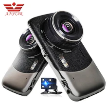 Anstar 4 дюймов Автомобильный видеорегистратор Регистраторы dashcam двойной Len Камера FHD 1080 P Blackbox регистраторы Авто-камеры Авто видеокамеры
