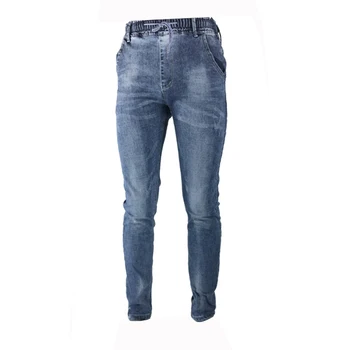 

Men's New Fashion Jeans Stretch Elastic Pants Fit Denim Casual Slim Jeans Men's Brand Wear Color Blue 29-36