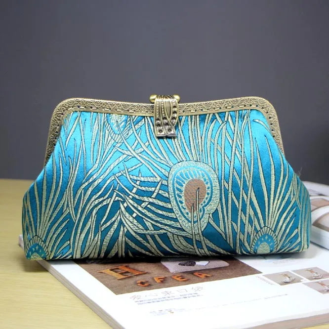 DIY Fabric Women Handbag Female Handmade Fabric Bag Material Pack Butterfly Japanese Wave Chinese red-crowned Crane Design