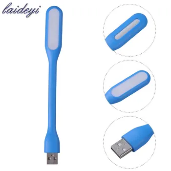 

LAIDEYI Flexible Portable USB LED Lamp Bendable Light Notebook Laptop Computer Mini For Xiaomi Table Lights Toilet Light