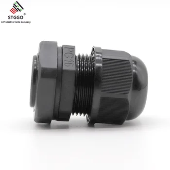 

Black Plastic M12 Threaded cable glands Valve