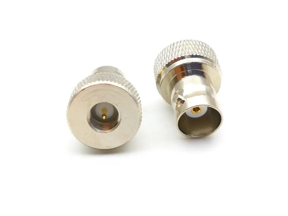 100pcs COPPER SMA male plug TO BNC female jack RF Connector