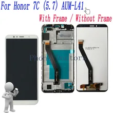 5,7 дюймов полный ЖК-дисплей+ сенсорный экран дигитайзер+ рамка крышка в сборе для Huawei Honor 7C(5,7) AUM-L41