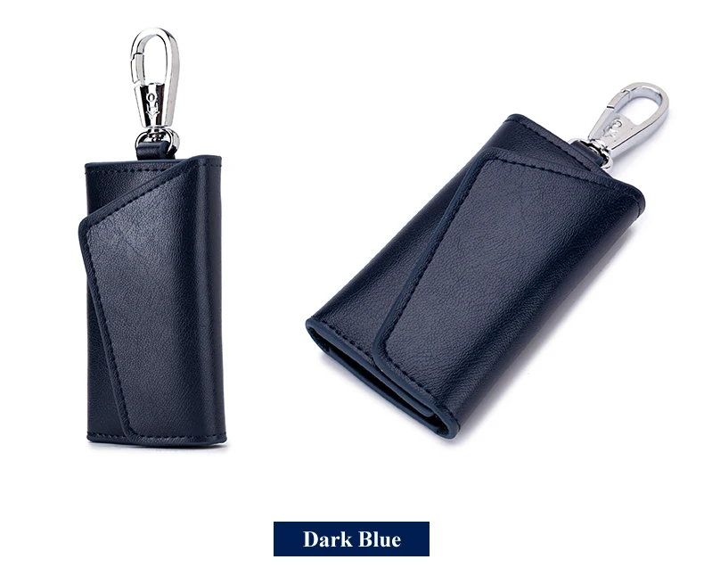 Lomelobo Unisex Split Leather Key Wallet Men Multi-Function Coin Purse Organizer Key Case Women Credit ID Card Holder portomonee HCL978 Details (15)