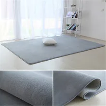 Утолщенный коралловый бархат, простой ковер, нескользящий коврик для гостиной, журнальный столик, одеяло, подушка для спальни, прикроватный коврик для йоги