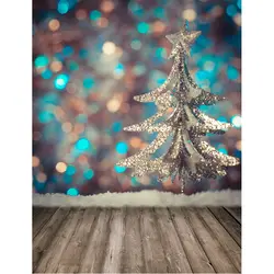 Боке горошек снег фон для фотографирования с рождественскими мотивами душа ребенка печатаются сверкающими сосна Star для новорожденных фон