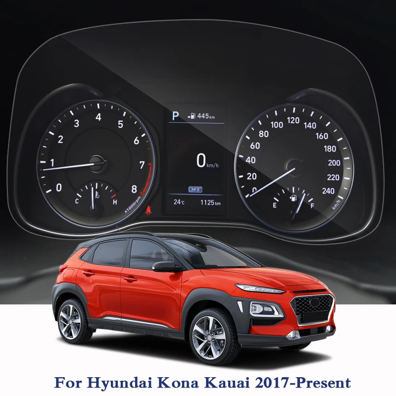 Для hyundai Kona Kauai-Н. В. Автомобильный Стайлинг gps навигационный экран Стеклянная защитная пленка приборная панель ТПУ дисплей для автомобиля аксессуар