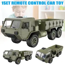 1/16 2,4G 6WD RC автомобиль пропорциональный контроль армии военные модели грузовиков игрушки Детский подарок BM88