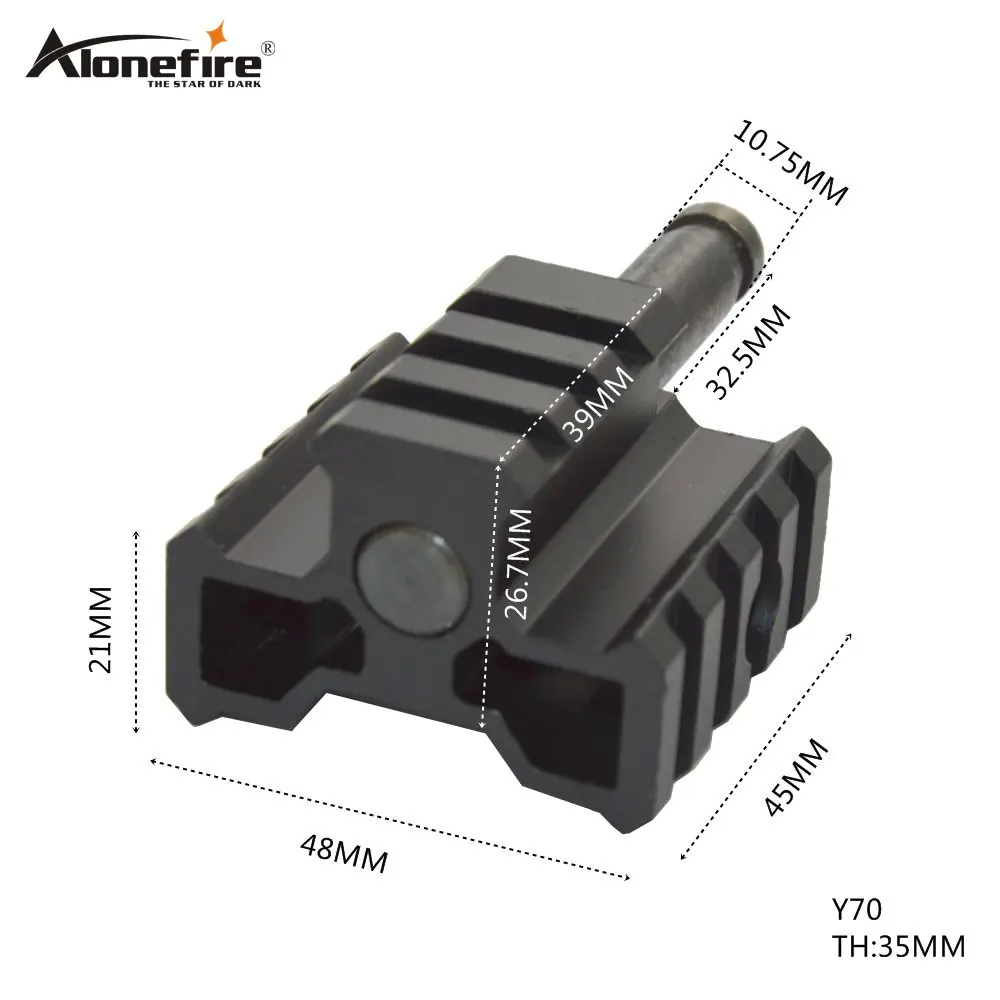 AloneFire 1 шт. Y70 охотничье крепление адаптер кронштейн 21 мм регулируемый объем аксессуары для горной охоты