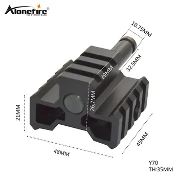 

AloneFire 1PC Y70 hunting mount adapter bracket 21mm adjustable scope mount hunting accessories