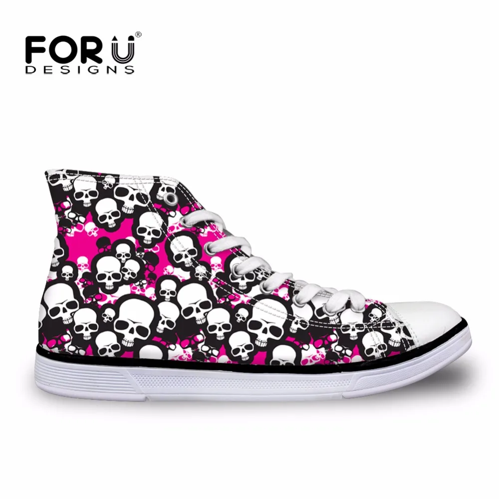Pug And Bone Pattern Women Casual Shoes Skateboard Sports New Trainers