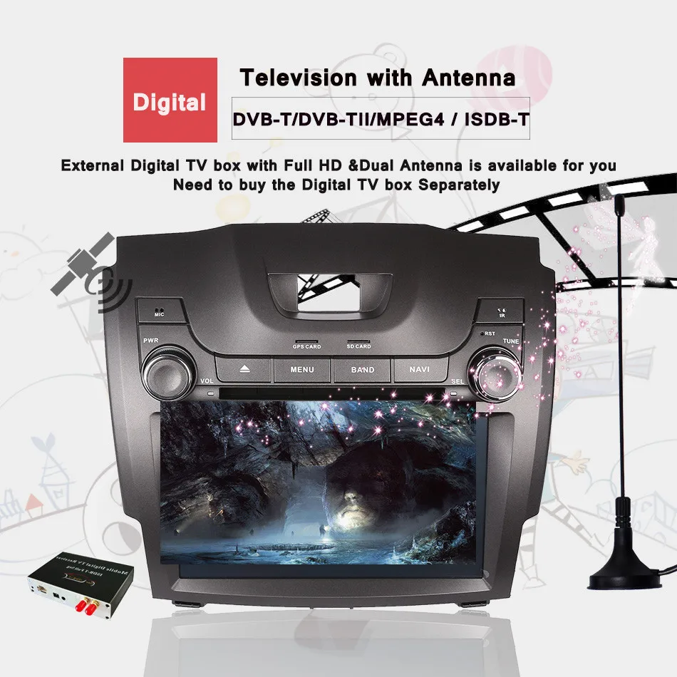 Sale Android 9.0 4G+64G Tape Recorder system CAR DVD PLAYER FOR CHEVEROLET S10 ISUZU DMAX Holden colorado GPS navi radio audio stereo 11