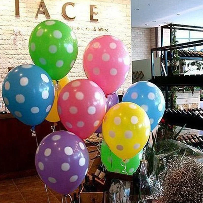 Гелиевый баллон 12 дюймов латексные шарики воздушные шары надувные свадебные праздничное украшение для дня рождения поплавок точка волны жемчуг баллон