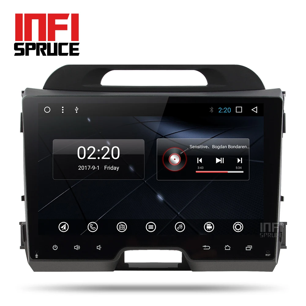 Android 7 1 font b car b font dvd for KIA sportage 2007 2010 2011 2012