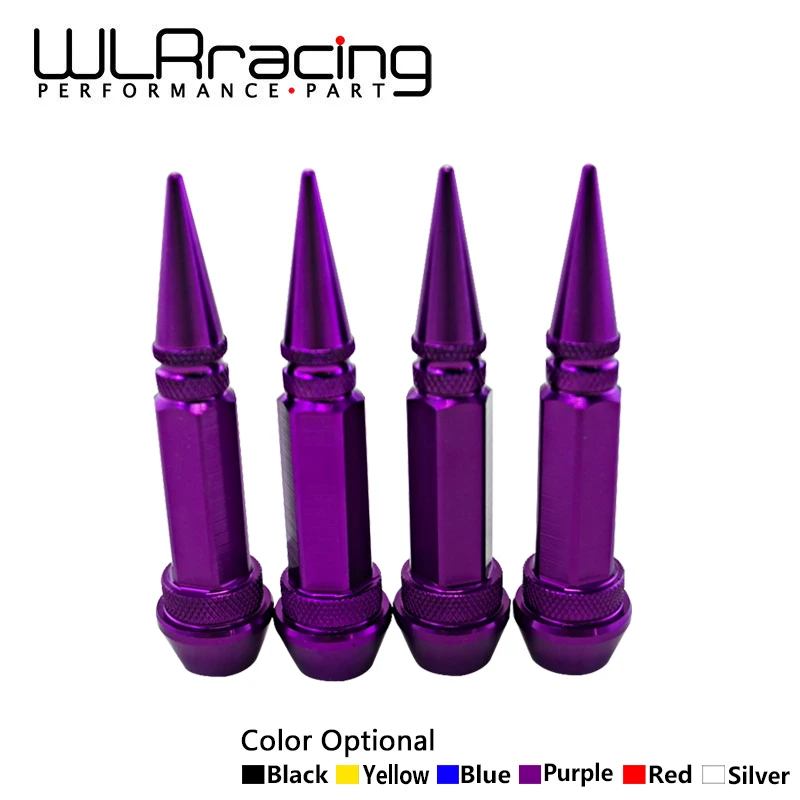 

WLR RACING - 4Pcs/set Universal Auto Bicycle Car Tire Valve Cap VALVE STEM CAPS WHEELS RIMS like Racing lug nuts WLR-WR12