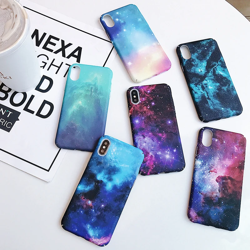 Стикер для воды звездное небо чехол iPhone 8 7 Plus 6 6s вспышка блестящая Ночная