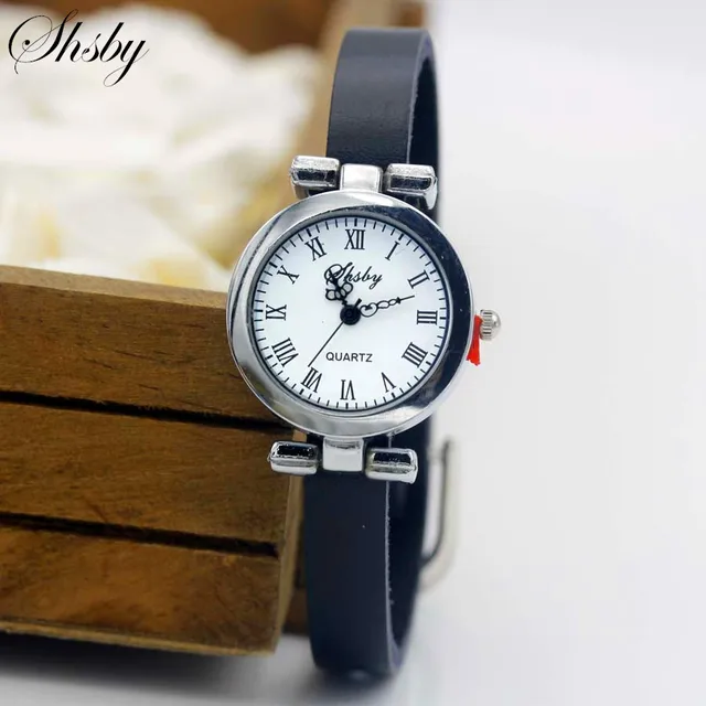 Shsby New fashion leather strap watch female ROMA silver Bracelet watch women dr Shsby New fashion leather strap watch female ROMA silver Bracelet watch women dr