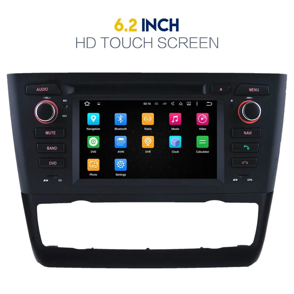 Discount Android 9.0 Car GPS DVD Player Radio Anti-dazzling IPS Screen For BMW 1 Series E81 E82 E87 E88 116i 118i 120i 130i 2004-2012 4