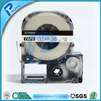 

Compatible LW-700 36mm LC-7TLW ST36BW Label Tape Blue on clear 36mm 8m LW Series Label