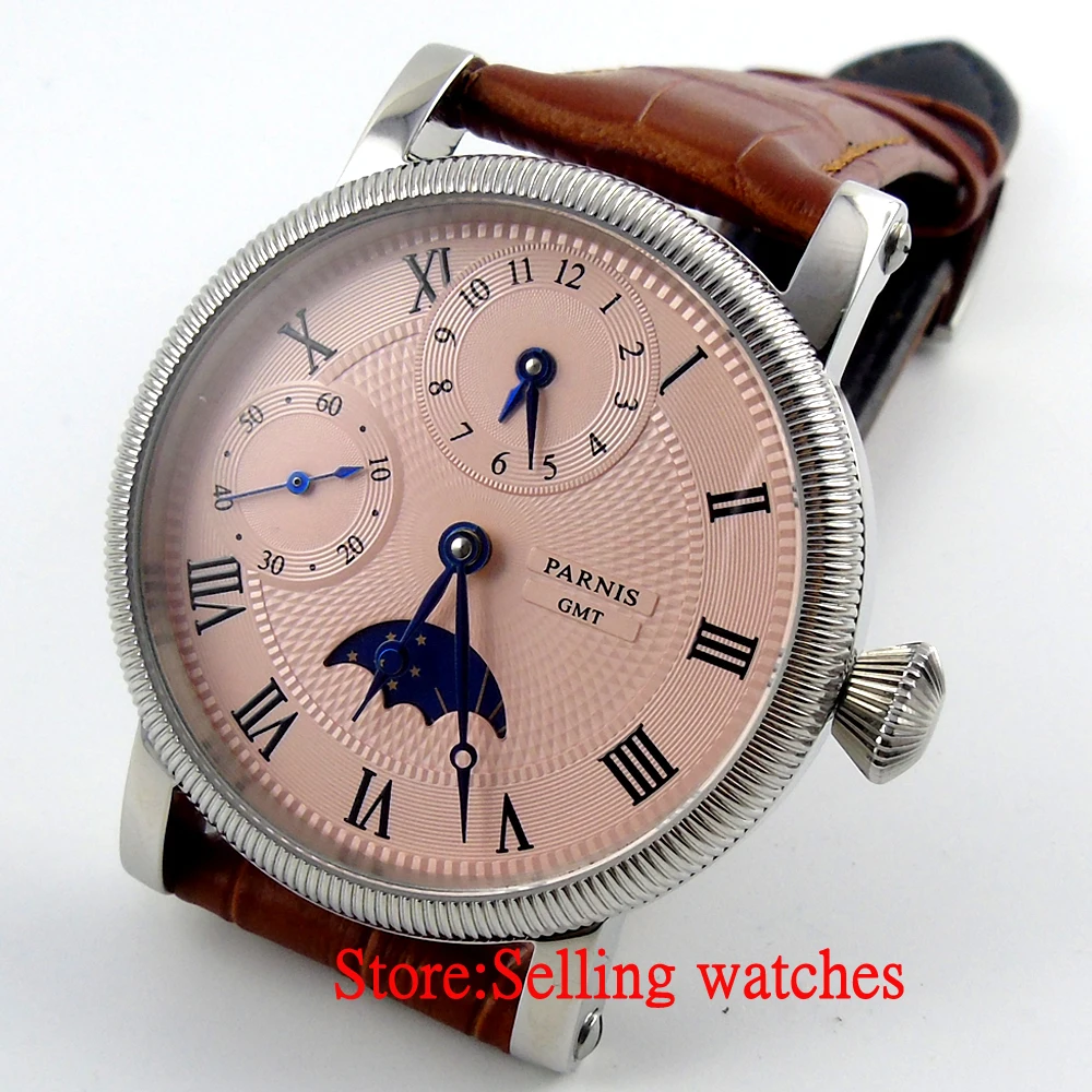 Часы мужские механические с кожаным ремешком 43 мм|watch leather strap|watch leatherwatch men |