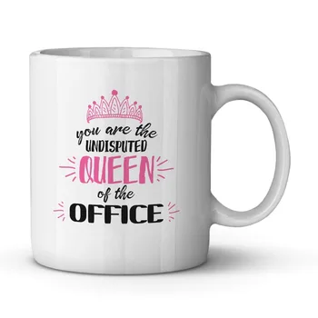 

You Are The Undisputed Queen Of The Office Ceramic Coffee Mug Funny Birthday Gift For Coworker Perfect Christmas Present For Bos