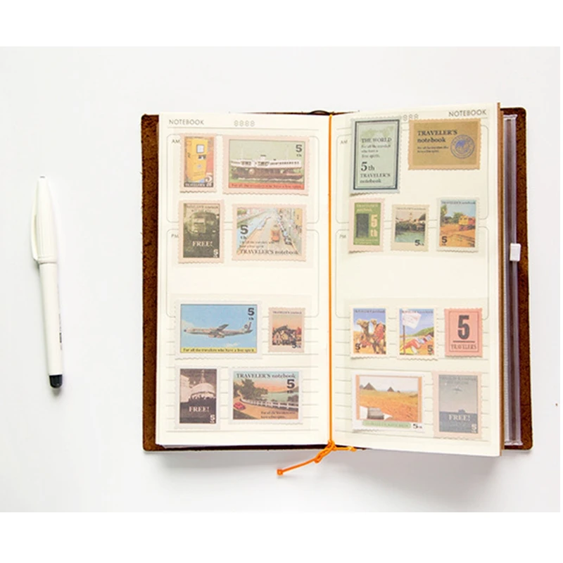 

18pcs/Set Traveler's Vintage Stickers DIY Label Diary Sticker Travel Sticker DIY Scrapbooking Label Diary Album Sticker