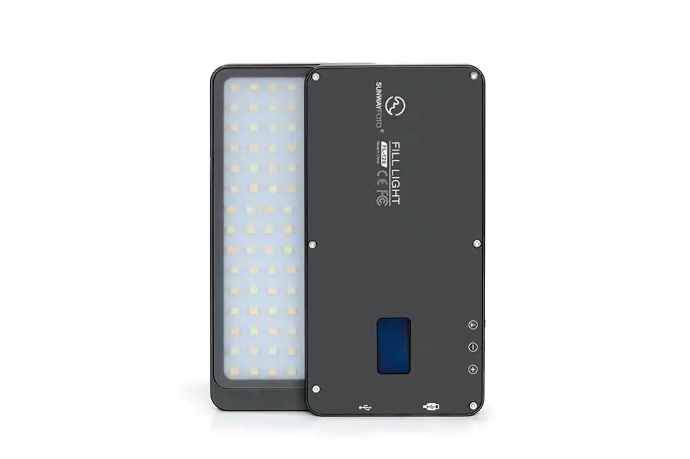 Sunwayfoto FL-54 Powerful /& Lightweight Pivoting Video Fill Light 3000k-5500k LED Adjustable Color Temperature Stepless Output Ideal for DSLR