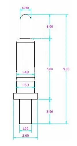 

[PR] pogo pin connector Antenna thimble with tail plug-in Free Shipping