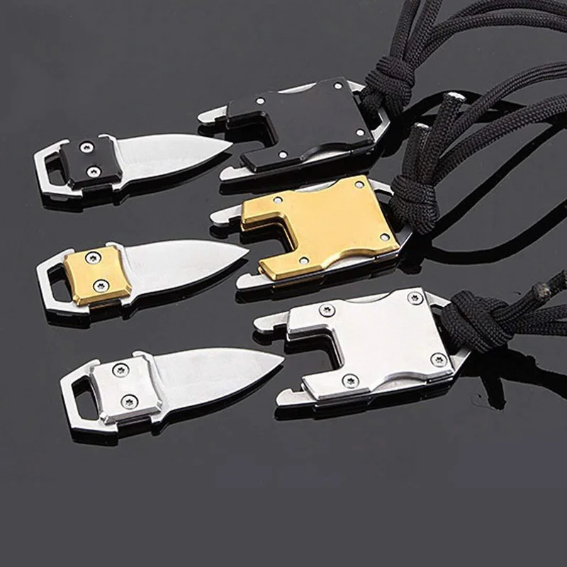 Folding Pocket Knife Stainless Steel Mini Knife for Survival Compact Keychain Folding Knife with Sheath for EDC Hunting Camping Folding Pocket Knife Stainless Steel Mini Knife for Survival Compact Keychain Folding Knife with Sheath for EDC Hunting Camping